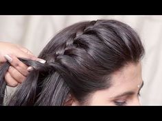 Latest Hairstyle For Girl, Easy Party Hairstyles, Side Braid Hairstyles, Traditional Hairstyle, French Twist Hair, Braided Bun Hairstyles, Quick Braided Hairstyles, Front Hair Styles, Work Hairstyles