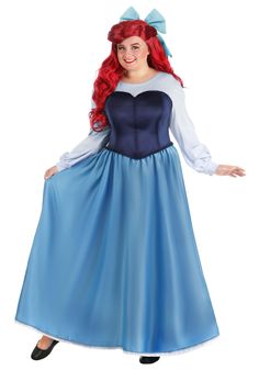 PRICES MAY VARY. ENCHANTING COSTUMES: Disney costumes for women have never been more enchanting. Dive into the magical realm of Disney's The Little Mermaid with this Ariel Blue Dress Costume. More than just an adult Disney costume, it's your passport to an underwater adventure, ideal for themed parties, cosplay events, or simply a playful day of dress-up at home. ICONIC DESIGN: This women's Disney princess costume is meticulously designed, mirroring Ariel's iconic blue dress from the cherished a Ariel Dress Costume, Ariel Blue Dress, Disney Ariel Costume, Disney Costumes For Women, Bridal Satin Dress, Blue Dress Costume, Ariel Costume, Ariel Costumes, Fun Costumes