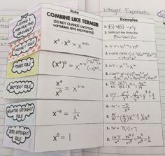 some notes are stacked on top of each other in order to help students understand the problem