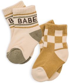 PRICES MAY VARY. QUALITY: Jacquard weave construction ensures durability, comfort and intricate patterns that stand out from ordinary socks. COMFORT: Crafted from a premium cotton blend that ensures maximum comfort throughout the day. STYLE: Elevate any baby or toddlers outfit with these adorable socks that serve as a statement piece with added retro charm. A range of neutral colors allow for easy pairing with various outfits, making these socks versatile and practical. HEIGHT: Half-crew socks d Lottie Dottie, Checkered Socks, Matching Socks, Boys Socks, Toddler Socks, Retro Stripes, Family Affair, Cute Socks, Striped Socks