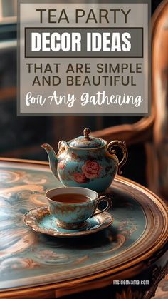 tea party decor ideas that are simple and beautiful