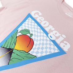 5 oz./yd², pre-shrunk 100% cotton Peach solid color shirt with Georgia Peach graphics Rib-knit crew collar. Neck and shoulder tape. Screen printed graphic on chest Style Code: ALT5190