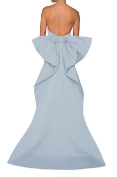 Bow Butterfly Gown | Over The Moon Chic Gown For Banquet And Gala, Elegant Floor-length Silk Ball Gown, Luxury Gown For Prom, Luxury Ruffled Prom Gown, Elegant Silk Ball Gown For Party, Elegant Silk Ball Gown For Gala, Elegant Ruffled Ball Gown For Gala, Elegant Ball Gown With Ruffles For Gala, Ruffled Gown For Formal Gala