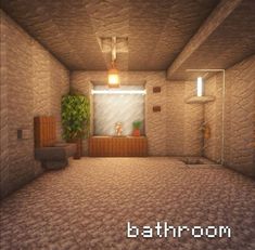 the bathroom is very clean and ready for us to use in minecraft or other projects