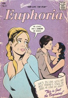 serie euphoria 60s Romance, Jenifer Prince, Wow Photo, Charmmy Kitty, Romance Comics, Picture Collage Wall, Picture Collage, Vintage Comics, Room Posters