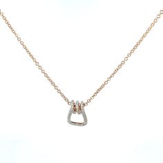 18 Karat Huxley RG Coil Link Pendant With One 0.11Ct Round Diamond 1.4mm Chain Rose Gold Pendant Necklace With Box Chain, Rose Gold Diamond Necklace With Chain For Formal Occasions, Rose Gold Chain Necklace Fine Jewelry, Formal Rose Gold Diamond Necklace With Chain, Formal Rose Gold Pendant Chain Necklace, Fine Jewelry 14k Rose Gold White Gold Necklace, Rose Gold 14k Gold Diamond Clavicle Necklace, Formal Rose Gold Sterling Silver Chain Necklace, 14k Rose Gold Pendant Necklace