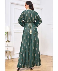 Get 10% off now! Buy women formal muslim abaya evening dress set for eid at cheap price online. Free stable shipping and pro custom service since 2009. Long Sleeve Maxi Dress For Festive Occasions, Anarkali Long Sleeve Abaya, Modest Green Abaya For Eid, Modest Maxi Dress For Festive Occasions, Formal Floor-length Festive Abaya, Formal Festive Floor-length Abaya, Green Floor-length Maxi Dress For Eid, Eid Green Floor-length Maxi Dress, Green Long Sleeve Festive Abaya