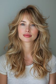 Long Blonde Hair, Blonde Hair, Blonde, Hairstyles, Hair, Blue, White