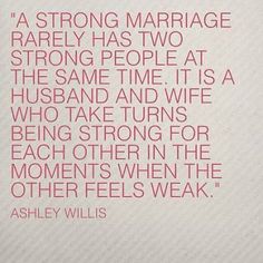 an image of a quote about marriage with the caption'a strong marriage really has two strong people at the same time it is a husband and wife who