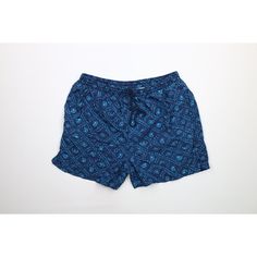 Vintage 90s Streetwear Mens Large Faded Paisley Lined Shorts Swim Trunks Blue Mens Shorts Comes from a smoke-free household Mens size Large Measurements are: 16.5 inches across the waist laid flat 4.5 inch inseam 17 inches from top to bottom Blue Nylon US Shipping is Free Canada is $15 and International is $24 Check out my other items in my store! PR221 Blue Short Leg Swim Trunks For Beach, Paisley Print Blue Bottoms For Vacation, Blue Paisley Print Bottoms For Vacation, Blue Swim Trunks For Summer With Short Inseam, Casual Blue Relaxed Fit Swim Trunks, Blue Relaxed Fit Bottoms For Pool, Blue Cotton Swim Trunks With Relaxed Fit, Blue Paisley Print Casual Bottoms, Casual Shorts With Pockets For Pool