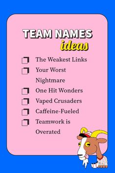 Fun Team Name Ideas For Your Group, Squad, or Sports Team Fun Team Names, Group Names, Chuck Norris, Brand You, Sports Team, Sports, Memes