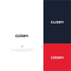 the logo for citizen is shown in red, white and blue colors with black letters