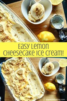 an easy lemon cheesecake ice cream recipe