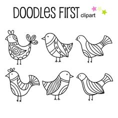 doodles first clipart birds