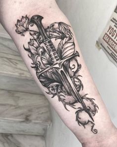 Lotr Eagles Tattoo, Lotr Tattoo Narsil, Lotr Forearm Tattoo, Mines Of Moria Tattoo, Narsil Tattoo With Flowers, Lothlorien Tattoo, Narsil Lotr, Plan Tattoo, Tolkien Tattoo