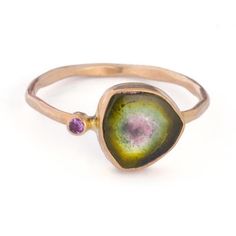 Minera - Watermelon Tourmaline Ring Watermelon Tourmaline Diamond Ring, Mended Heart, Kate Davis, Tell Me A Story, Watermelon Tourmaline Ring, Jewelry Minimal, Copper Bracelets, Tourmaline Jewelry, Jewelry Rings Diamond