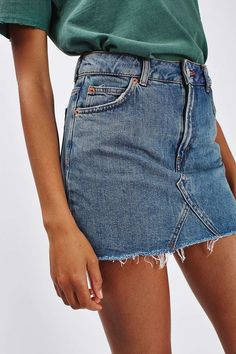 Pinterest: DreamBae Denim Shorts Outfit, Rock Outfit, Skirt Denim, Maxi Skirts, Jeans Rock, Outfits Casual, Inspiration Mode