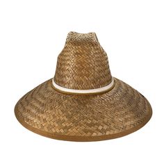 This classic woven straw lifeguard hat will keep you looking sporty and chic while its oversized brim provides the ultimate in sun protection. Stitched Leather Strap One Size Fits All Chin Cord with Adjustable Cord Lock Comfort Elastic Sweatband Casual White Toquilla Straw Hat, White Straw Hat For Outdoor Vacation, White Coastal Straw Hat For Vacation, White Coastal Style Straw Hat For Vacation, White Wide Brim Straw Hat For Outdoor, White Toquilla Straw Boater Hat For Beach, White Toquilla Straw Hat For Vacation, Classic Woven Sun Hat For Vacation, White Woven Straw Hat For Beach Season