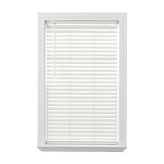 a white window with the blinds closed