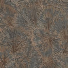 an image of a wallpaper pattern with leaves on it