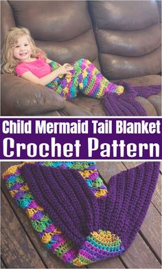 Crochet Mermaid Tail Blanket Patterns,Child Mermaid Tail Blanket Knitted Mermaid Tail Pattern, Mermaid Tail Blanket Pattern, Crochet Photo Props