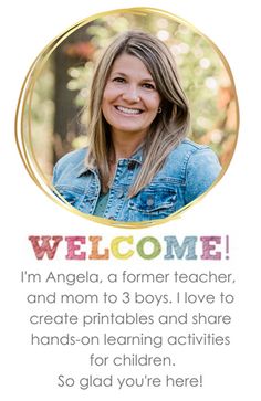 an image of a woman smiling with the words welcome to her teacher in front of her