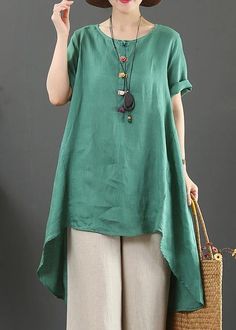 Long Tunics For Women, New Style Tops, Baggy Tops, Tunic Designs, Kurtis With Pants, Casual Summer Tops, Casual Tops For Women, Cotton Blouse, New Tops