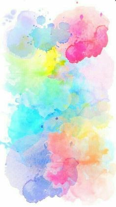 an abstract watercolor background with lots of colors on the bottom and bottom half of it