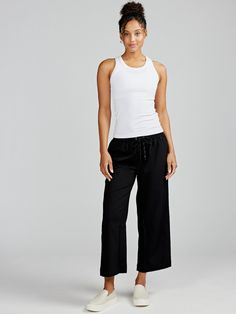 The Weekend Wide Leg Pant is your go-to choice for laid-back days. Crafted from lightweight fabric, it offers optimal comfort and freedom of movement. Its wide leg design ensures a relaxed fit, making it perfect for casual outings and leisurely strolls. With its versatility and effortless style, it's an essential addition to your wardrobe. It's also available with a longer 25" inseam. Summer Wide Leg Pants For Everyday, Everyday Relaxed Cotton Wide Leg Pants, Relaxed Cotton Wide Leg Pants For Everyday, Everyday Cotton Relaxed Wide Leg Pants, Versatile Wide Leg Ankle-length Pants For Everyday, Versatile Wide Leg Summer Pants For Everyday, Cotton Relaxed Wide Leg Pants For Everyday, Versatile Summer Wide Leg Pants, Versatile Ankle-length Wide Leg Pants For Everyday