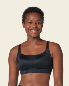 The Everyday Bra is the perfect combination of coverage, comfort, and support. It's super soft to the touch and has light structure. The back, underbust band, and sides are lined in our signature PowerSlim® fabric for a smoothing effect. It has wireless, pocketed cups with fixed contour padding for a more rounded look, naturally. High coverage under the arms, in the front, and in the back for complete confidence. It has adjustable, flat straps that can be worn classic or criss-cross. This daily Full Coverage Stretch Bra With Moderate Back, Light Support Shaping Sports Bra With Full Coverage, Full Coverage Stretch Nursing Bra, Shaping Full Coverage Sports Bra With Light Support, Supportive Full Coverage Fitted Bra, Solid Full Coverage Bra With Moderate Back Coverage, Full Coverage Bra With Moderate Back Coverage, Shaping Full Coverage Bra With Light Support, Shaping Full Coverage Light Support Bra