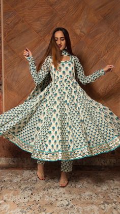 Anarkali Kurti Design, Kalidar Anarkali, Cotton Anarkali Dress, Printed Anarkali Suits, Simple Anarkali, Cotton Anarkali Suits, Cotton Anarkali Kurta, Anarkali Designs, Cotton Dress Pattern