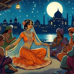 Bharathanatyam Illustration, Indian Princess Painting, Indian Classical Dancer Painting, Krishna And Draupadi Art, Draupadi And Krishna Painting, Drawing Pictures, Human Figures, Canvas Paint, Cute Couple Cartoon