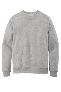 District ® Re-Fleece ™ Crew DT8104 - LIGHT HEATHER GREY - 3XL | District Re-Fleece Crew T-Shirt in Light Heather Grey Size 3XL | Cotton/Polyester Blend Champion Hoodie Women, Champion Hoodie Mens, Nike Hoodie Men, Off White Sweatshirt, Off White Hoodie, Friends Sweatshirt, Heated Jacket, Stylish Hoodies, Tactical Clothing