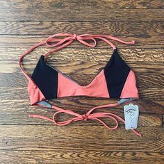 Bnwt Jolyn “Roy” String Bikini Top Size - Large Refer To Photos For Flat Measurements Please Note: Most Items Are Second-Hand And Have Some Wear Unless Stated Otherwise Msg Me For Any Additional Questions ..!! Color Block Triangle Top Swimwear For Sunbathing, Color Block Triangle Top Swimwear, Color Orange, Two Hands, Womens Swim, String Bikinis, Second Hand, Swimming, Orange