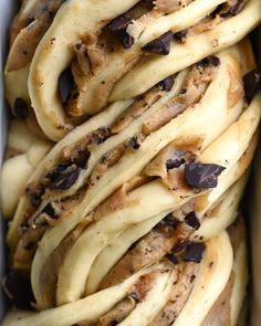 a box filled with lots of cookies and cream frosting on top of each other