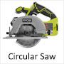 the circular saw is being used to cut wood