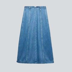 Make a statement this summer with our Nineties-trend long denim skirt from the 2023 Spring-Summer Collection! An iconic combination of contemporary fashion and nostalgic grunge. this mid-waisted skirt is patterned to hug your silhouette. ensuring you look effortlessly chic while feeling relaxed.Key Highlights: Grunge Galore: Inspired by the iconic '90s grunge movement. this skirt exudes an effortlessly cool attitude. Distinctive Seams & Washed Pattern: Expertly crafted seams and wear and tear. c Cool Attitude, Denim Clothes, Dressy Attire, Long Jean Skirt, Womens Denim Skirts, Embroidered Jean Jacket, Long Denim Skirt, Denim Clothing, Denim Patterns