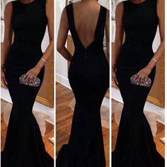 High Neck Dress Formal, Modern Mother Of The Bride, Prom Dresses Long Black, Black Mermaid Prom Dress, Long Black Evening Dress, Backless Evening Dress, Prom Dresses 2015, Boho Dresses Long, Black Mermaid