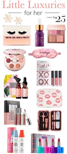 Holiday beauty and makeup gift ideas for friends | Whether you are shopping for your favorite ladies or want to spoil yourself, these beauty gifts under $25 are sure to impress the beauty obsessed! Makeup Gift Box Ideas, Makeup Hacks Eyeliner, Makeup Forever Hd Foundation, Makeup Christmas Gifts, Makeup Gift Box, Gift Box Ideas, Dream Makeup, Beauty Gift Guide, Gifts Under 25