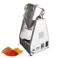 an image of a food processor and spices