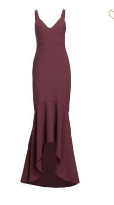 Nwt. Plum Wine As Shown In First Photo. Size 2. Gown Is Curvy Neckline And Straps Subtly Mirror The Figure-Tracing Silhouette Of This Evening Gown As It Hugs The Hips Before Dramatically Flaring Out To A Floor-Pooling High/Low Train. 47" Length Back Zip Closure V-Neck Sleeveless Partially Lined 54% Polyester, 39% Viscose, 7% Elastane Dry Clean Plisse Dress, High Low Midi Dress, Plum Wine, Cinq A Sept, Georgette Dress, Ruffle Midi Dress, Prom Dress Inspiration, Midi Cocktail Dress, Lilac Dress