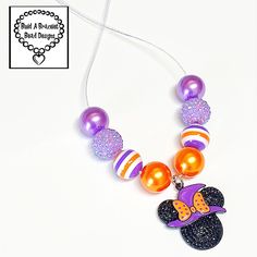 Adjustable Length From 12-20” On Ez Slide Sparkle Cord. Adjustable Purple Playful Necklace, Playful Adjustable Purple Necklace, Playful Purple Adjustable Necklace, Adjustable Personalized Purple Necklace, Disney Princess Necklace, Hawaiian Bracelets, Disney Earrings, Pink Stud Earrings, Minnie Mouse Earrings