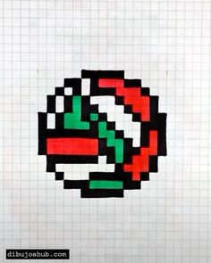 an image of a pixelated object on a piece of paper with the letter q in it