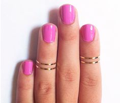 Thin Knuckle Rings Knuckle Rings Gold, Rings For Ladies, Mid Finger Rings, Midi Rings Gold, Womens Rings, Color Rings, Shiny Rings, Plain Bands, Knuckle Rings