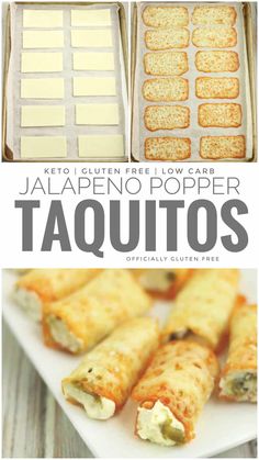 the cover of jalapeno popper taquitos