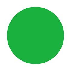 a green circle on a white background