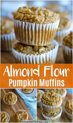 an image of almond flour pumpkin muffins