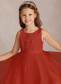 Every and all flower girls will love wearing our lace and tulle Ball-Gown dress, Calla. Her scoop neckline has hand-sewn lace with delicate button back closure over a heart keyhole back. She has a stretch satin belt that wraps around to a detachable bow in the back. The tulle skirt flows beautifully and easily with every step. Sleeveless Tulle Gown With Lace Back, Sleeveless Bridesmaid Princess Dress With Lace Trim, Lace Tulle First Communion Pageant Dress, Lace Princess Dress With Fitted Bodice For Bridesmaids, Lace Tulle Skirt First Communion Pageant Dress, Sleeveless Lace Princess Dress With Lace Bodice, Sleeveless Tulle Skirt Dress For Confirmation, Sleeveless Lace Dress With Lace Bodice For Dress-up, Tulle Dress With Lace Bodice For Confirmation