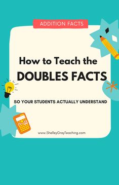 an image of how to teach the doubles fact