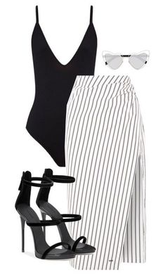 Shop the look | Black and white outfit | spring look  #shopthelook Outfit Chic, Mode Inspo, Mode Inspiration, White Outfits, Polyvore Outfits, Look Fashion, Spring Outfit, Classy Outfits